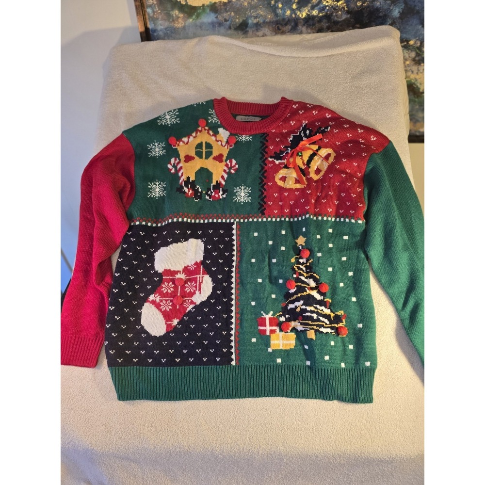Lubot Women's Ugly Christmas Sweater  Plus Size XXL